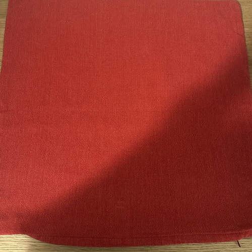 Butler’s pillowcases used, set of 2, red and striped