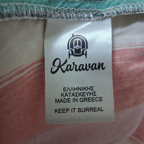 Karavan colorful viscose dress one size like new without belt