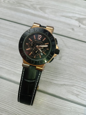 Bvlgari Chronometer men's watch used, black
