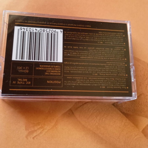 Maxell MX-S60 metal cassette used, super silent phase accuracy