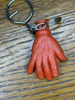 Hand keychain used