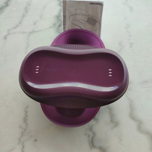 Tupperware Micro Delight microwave cooking container new, purple