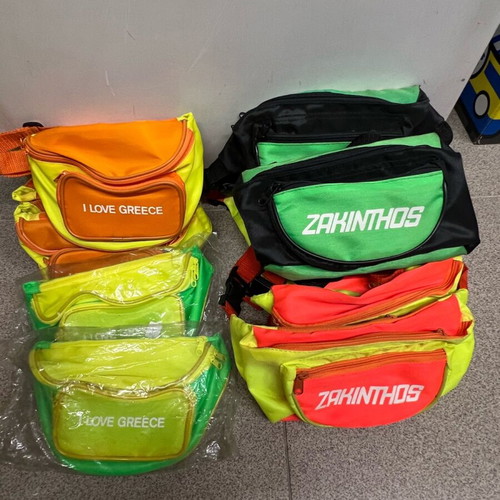 Waist bags new, pack of 6 I love Greece and 6 Zakinthos