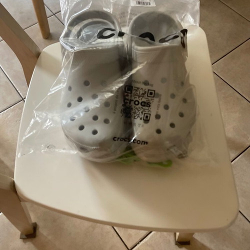 Crocs clogs, grey, size 40, new with tags