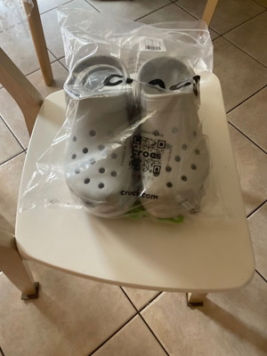 Crocs clogs, grey, size 40, new with tags