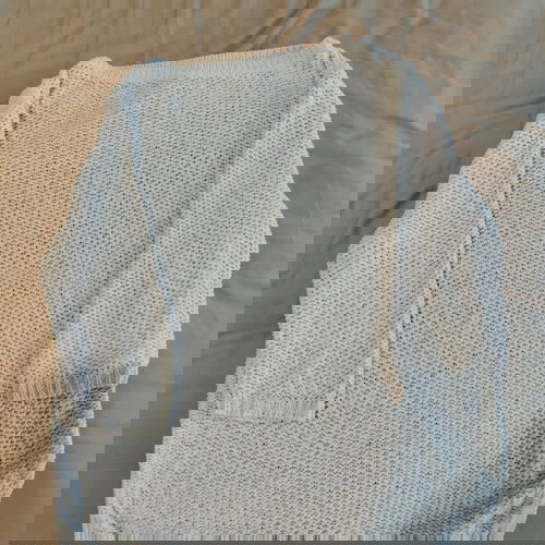 Zara Knit πουλόβερ μεταχειρισμένο, ανοιξιάτικο, μανίκια 3/4, μπεζ, μέγεθος M