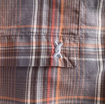 The Bostonians thin shirt used, size L, brown and orange
