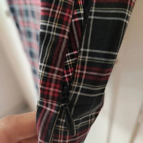 Vintage Tally Weijl plaid dress black and red, like new, size M 38
