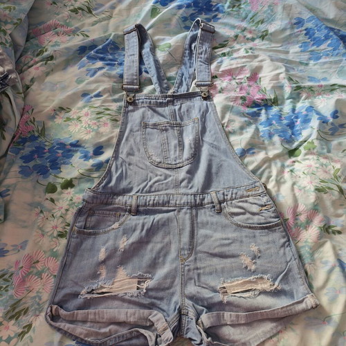 Jean Salopette Shorts like new, blue, size S