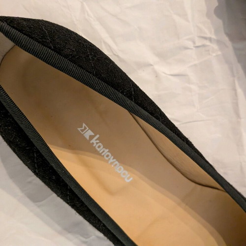 Kalogirou ballerinas size 36.5 like new, black