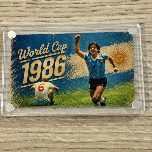 Diego Maradona 1986 World Cup Acrylic Fridge Magnet new