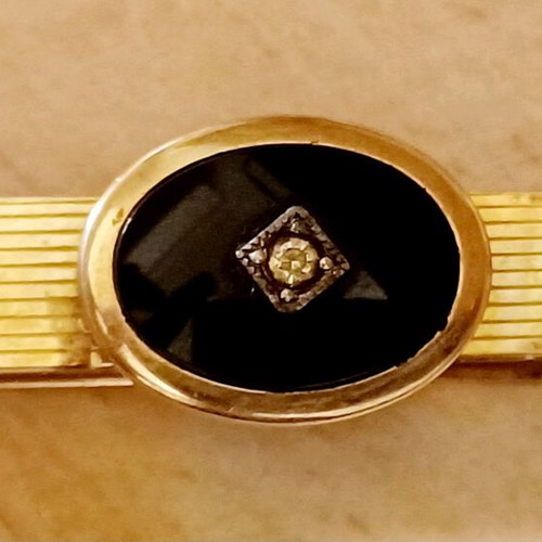Kreisler USA tie clip gold plated 14k like new