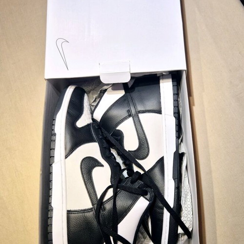 Nike Panda Dunks High Nike By You new, size 45, black and white