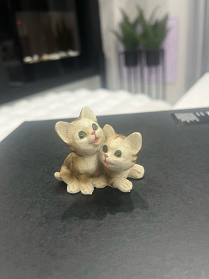Miniature of two kittens handmade like new