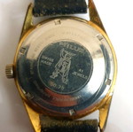 Milus Incabloc automatic men's wristwatch, gold plated, 41 jewels