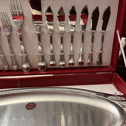 Meloni 18/10 Stainless Steel Complete Fish Cutlery Set New