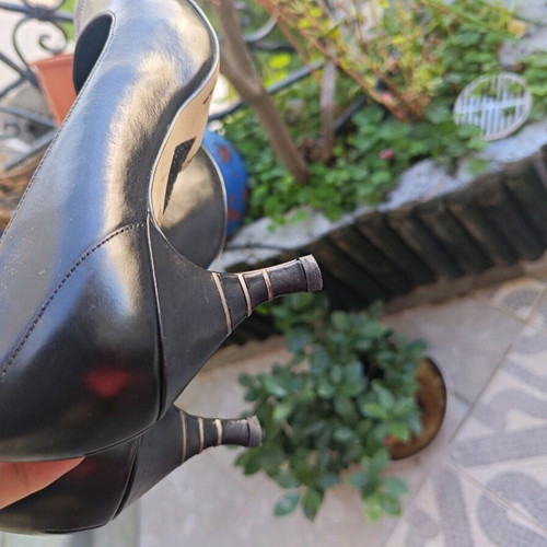 Diesel pumps size 39, black, 6cm heel