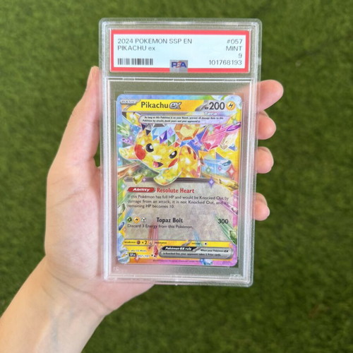 Pikachu ex Surging Sparks PSA 9 Pokemon card