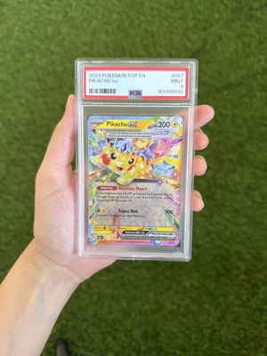 Pikachu ex Surging Sparks PSA 9 Pokemon card