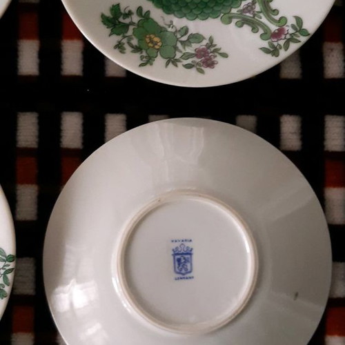 Bavaria coffee saucers used, set of 4 with cups