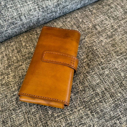 Handmade leather tobacco pouch