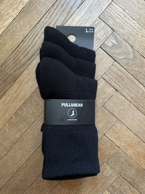 Pull & Bear black socks pack of 3, size 43-46