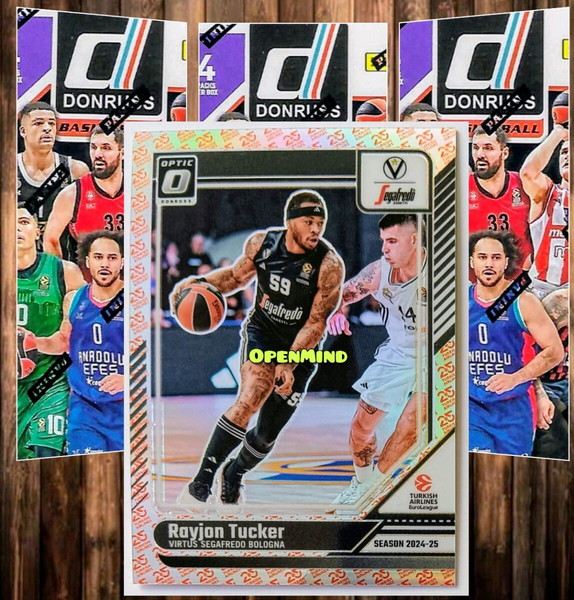 TUCKER - OPTIC 25th ANNIVERSARY /25 - VIRTUS BOLOGNA - DONRUSS EUROLEAGUE 2024-25
