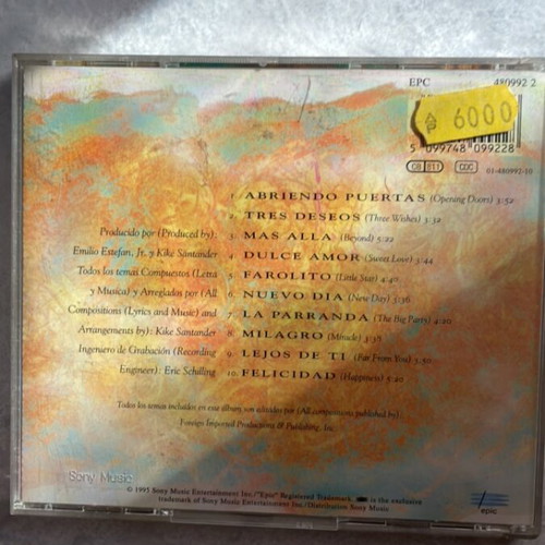 Gloria Estefan Abriendo Puertas CD like new