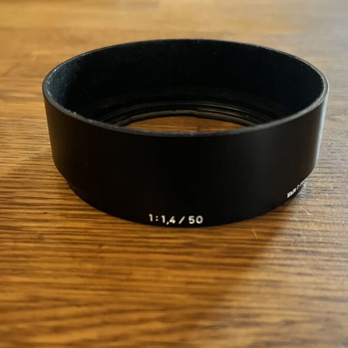 Carl Zeiss Lens Hood 1.4/50 new, metal