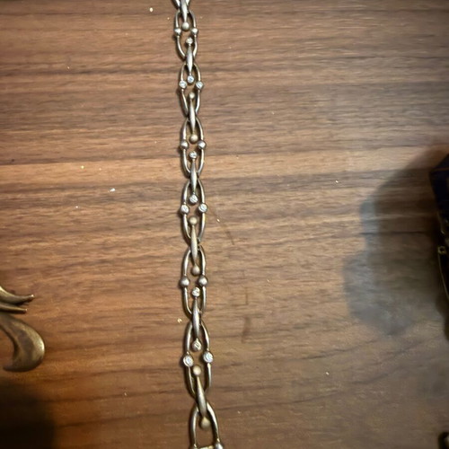 Silver bracelet 925 new, gray silver