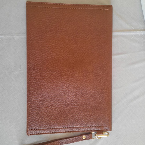 Envelope bag like new, brown faux leather
