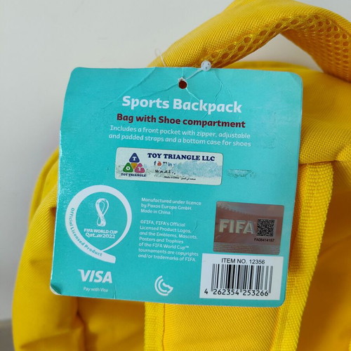 Backpack Mundial 2022 with Shoe Compartment New Authentic