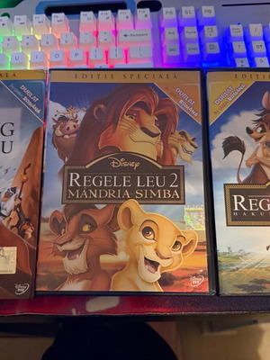 Disney children's movies DVD used, Romanian and English