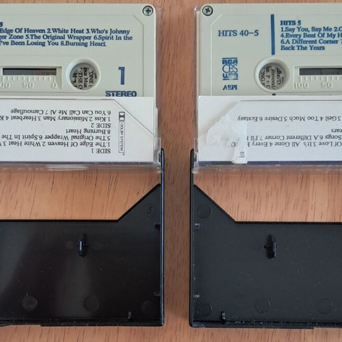 Cassette tapes hits 5 used, super collection of 86's greatest