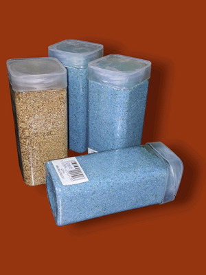 Decorative sand set of 4 pieces 800gr new