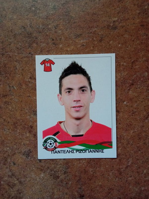 Panini Superleague Greece 2009-2010 Sticker No322 Pantelis Rizogiannis Xanthi new