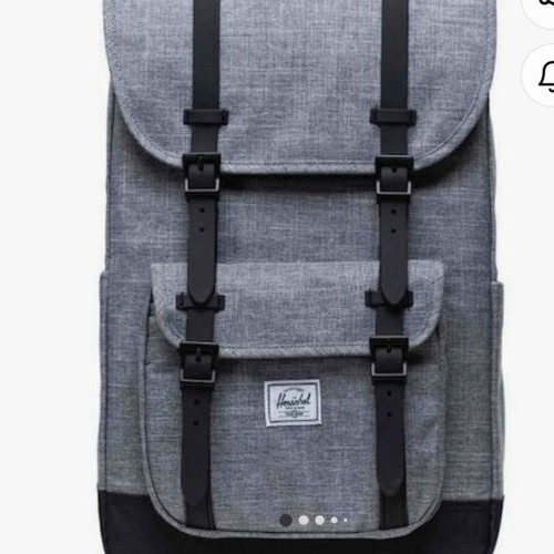 Herschel Supply Co backpack used, large gray with laptop compartment