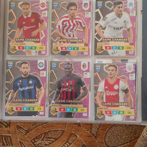 Football player card collection album like new