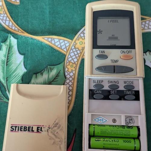 Stiebel remote control used for air conditioner