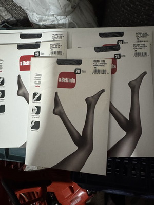 Belinda tights new, pack of 6 with 5x 20 den and 1x 10 den