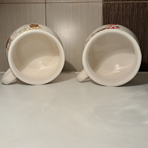 Knorr collectible set of 2 ceramic soup mugs new