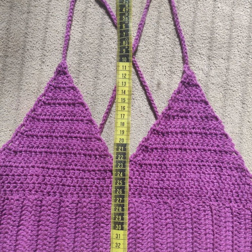 Handmade crop top new, pink, one size