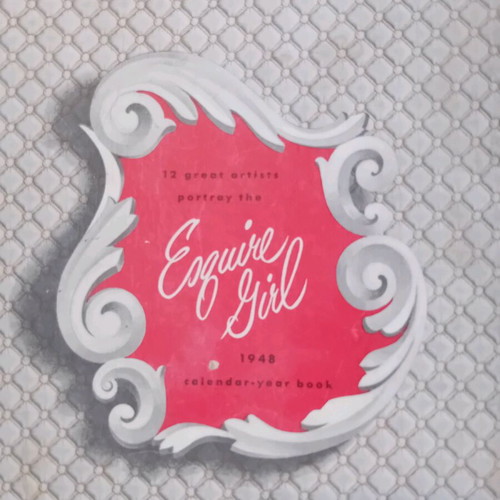 Esquire Girl 1948 calendar used with 12 vintage designs