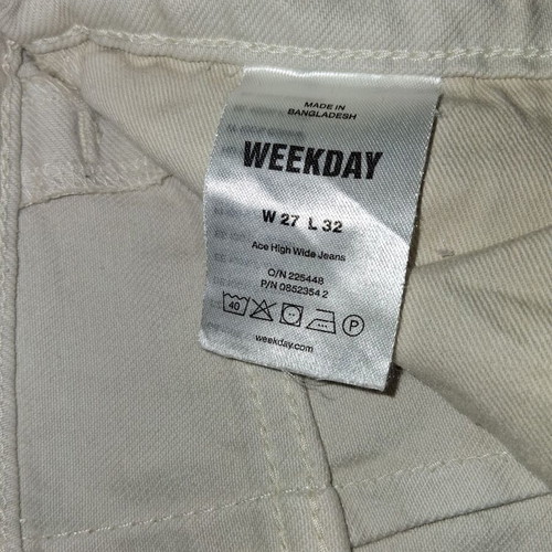 Weekday wide leg jeans like new, beige, size 36