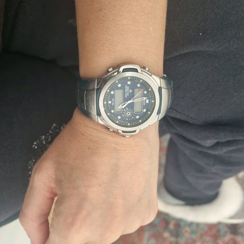 Citizen Promaster Ana-Digi wristwatch used, blue and silver