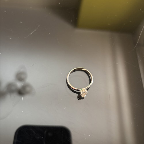 Ring used, 17-18mm, silver color