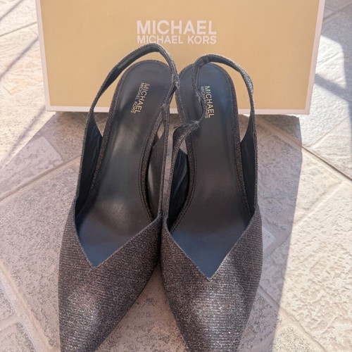 Michael Kors Chelsea Sling heels like new, size 42, black-brown