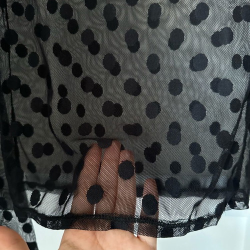 Zara black see-through top used, size S