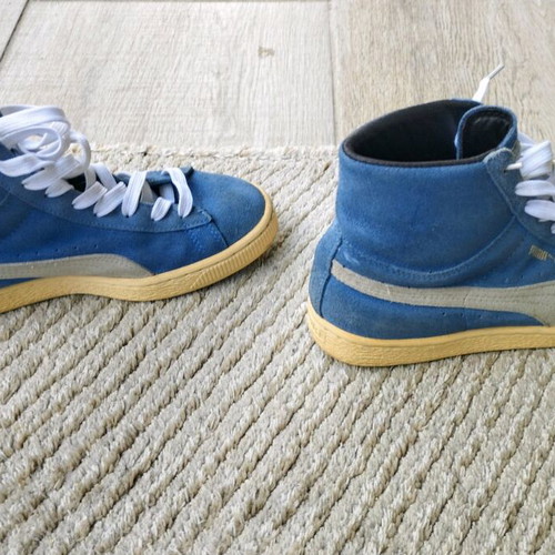 Puma Suede Unisex Ankle Boots like new, size 39.5, blue