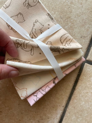 Fat Quarters υλικό καινούργιο, 15 τεμάχια με θέμα Harry Potter και Winnie the Pooh
